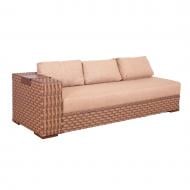 Диван садовый BruStyle Портленд с правым подлокотником "Инверсия" 80,5х230 см темно-мореный дуб