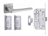 Комплект WC Convex 1495 PCS-2 96 мм матовый хром с петлями