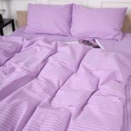 Комплект постільної білизни Бязь 17-0618 Stripe Purple 200х220 см фіолетовий MirSon