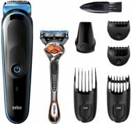 Тример Braun MGK 3245 Black/Blue + бритва Gillette