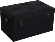 Сундук-пуф Sensio Luxor 650х380х390 мм черный (WA-048)