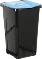 Контейнер для сміття Keeeper 365x370x555 мм 50 л чорний із синім 905667