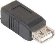 Переходник Gemix USB 2.0 BF/AF черный (05300098) GC 1628