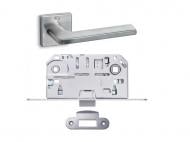 Комплект фурнитуры WC Convex 1085 PCS-3 96 мм матовый хром без петель Комплект фурнитуры WC Convex 1085 PCS-3 96 мм матовый хром без петель