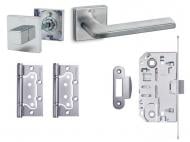 Комплект фурнитуры WC Convex 1085 PCS-4 96 мм матовый хром с петлями