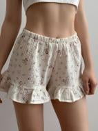 Шорты женские MISO с рюшами 15268 р. L молочный