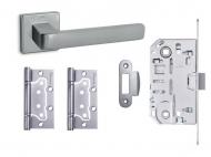 Комплект фурнітури WC Convex 1605 PCS-2 96 мм матовий хром з петлями Комплект фурнітури WC Convex 1605 PCS-2 96 мм матовий хром з петлями