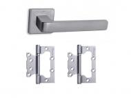 Комплект фурнитуры Convex 1605 PCS-1 матовый хром с петлями