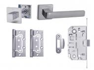 Комплект фурнитуры WC Convex 1605 PCS-4 96 мм матовый хром с петлями