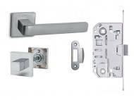 Комплект фурнитуры WC Convex 1605 PCS-5 96 мм матовый хром без петель