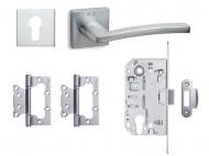 Комплект фурнітури PZ Convex 925 PCS-6 85 мм матовий хром з петлями Комплект фурнітури PZ Convex 925 PCS-6 85 мм матовий хром з петлями