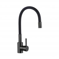 Смеситель для кухни Invena с гибким изливом Prata черный