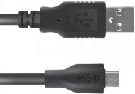 Кабель Gemix USB 2.0 AM/microUSB 5P 0.8 м черный (5300168) GC 1638