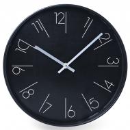 Часы настенные Астрид 30 см черный с полосами