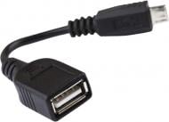 Адаптер Gemix USB AF/microUSB BM 5Р 0.1 м черный (5300266) GC 1651