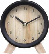 Часы настольные Wood 15,2 см черный
