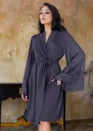 Халат женский Roksana LUXERY №1566/60045 р. XL графит №1566