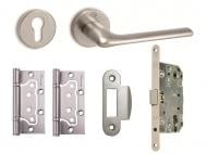 Комплект фурнитуры PZ Convex 1485 85 мм матовый никель с петлями