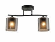 Люстра потолочная Sensio Glimmer 2x40 Вт E27 черный/дымчатый LS-07363/2S-E2740W