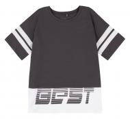 Футболка для мальчиков Bembi ФБ874 р.152 черный с белым 24874011070.Y10