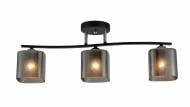 Люстра потолочная Sensio Glimmer 3x40 Вт E27 черный/дымчатый LS-07363/3S-E2740W