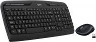 Комплект клавиатура + мышь Logitech Wireless Combo MK330 black (920-003995)