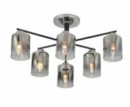 Люстра потолочная Sensio Nirva 6x40 Вт E27 хром/черный/прозрачный LS-07274/6S-E2740W