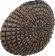 Ваза полирезиновая Snail 35х11.5х27 см 27 см коричневая