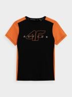 Футболка 4F TSHIRT FNK M167 4FJSS23TFTSM167-20S р.122/128 черный