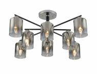 Люстра потолочная Sensio Nirva 8x40 Вт E27 хром/черный/прозрачный LS-07274/8S-E2740W