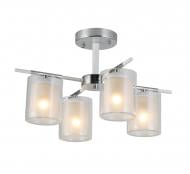 Люстра потолочная Sensio Skylia 4x40 Вт E27 хром/прозрачный/белый LS-07389/4C-E2740W