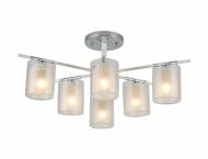 Люстра потолочная Sensio Skylia 6x40 Вт E27 хром/прозрачный/белый LS-07389/6C-E2740W