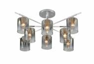 Люстра потолочная Sensio Lirra 8x40 Вт E27 хром/белый/дымчатый LS-07273/8S-E2740W