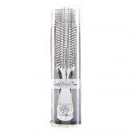 Расческа-щетка S-Heart-S Scalp Brush Plus for Professional Long (серебряная) для всех типов волос белое серебро