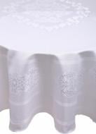 Скатерть Caramel жаккард панно 160x220 см белый Karna