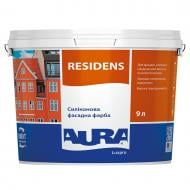Краска силиконовая водоэмульсионная Aura® Luxpro Residens мат белый 9 л