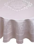 Скатерть Caramel жаккард панно 160x220 см серый Karna