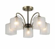 Люстра потолочная Sensio Nubia 5x40 Вт E27 античная бронза/белый LS-07391/5W-E2740W