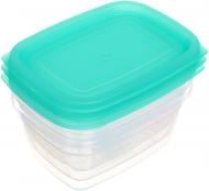 Набор контейнеров для пищевых продуктов Eat&Go 550 мл зелений 3 шт. UP! (Underprice)
