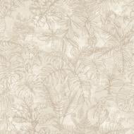 Обои виниловые горячего тиснения Decoprint leaf beige EP1051 0,53x10,05 м