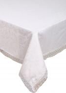 Скатерть с гипюром KDK 140x180 см кремовый Karna