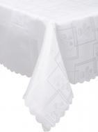 Скатерть Dertsiz 160x220 см белый Karna