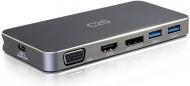 Док-станция C2G USB-C HDMI DP VGA USB Power Delivery до 65W black (CG84439)