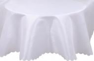 Скатерть Dertsiz овальная 160x220 см белый Karna