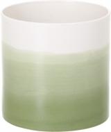 Ваза фаянсовая зеленая Cylinder 18х18 см Jomaze