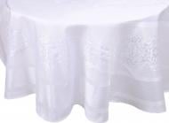 Скатерть Caramel овальная 160x220 см белый Karna