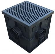 Дождеприемник пластиковый Gidrolica 300х300 с пластиковой решеткой