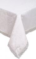 Скатерть с гипюром KDK 160x220 см кремовый Karna