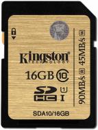 Карта памяти Kingston Ultimate SDHC 16GB Class 10 (SDA10/16GB)