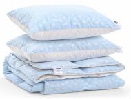 Набір пуховий №1872 Bio-Blue Літо 90% пух (подушка 50x70 середня) ковдра 172x205 см MirSon блакитний Набір пуховий №1872 Bio-Blue Літо 90% пух (подушка 50x70 середня) ковдра 172x205 см MirSon блакитний